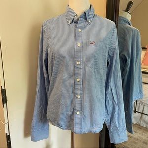 🔴 Hollister Mens Large Button Down Shirt